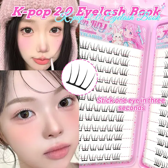【Style K-pop 2.0】Faux cils autocollants - Pas besoin de colle