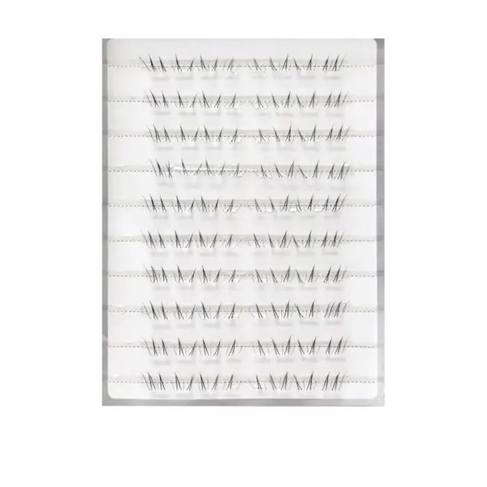Extensions de cils inférieurs individuels 4-6mm, bouquets de cils sans colle, courbure C, noirs, aut