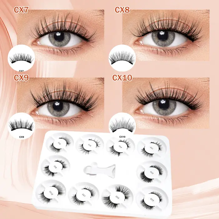 Kit de cils magnétiques 5/10 paires Extension de Faux