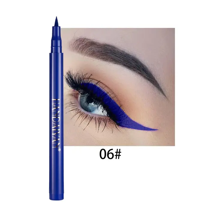 L'eye-liner coloré arc-en-ciel de 12 couleurs, pas facile à tacher, stylo eye-liner mat
