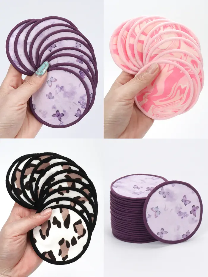 10/20/30 pièces de tampons démaquillants durables et réutilisables
