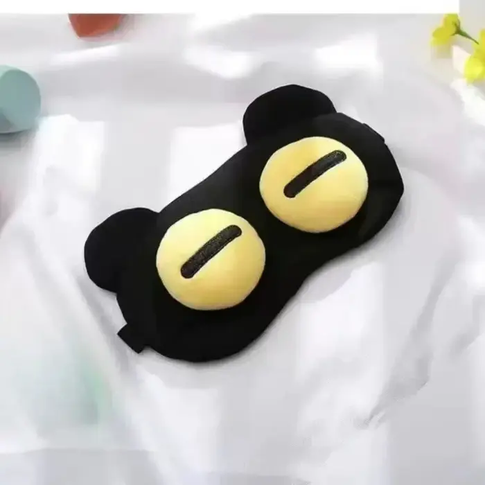 Masque pour les yeux amusant, anti-fatigue, bloquant la lumière, respirant, mignon, dessin animé, pr