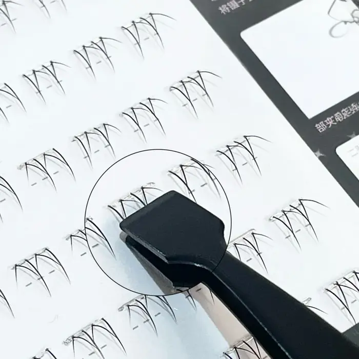 Faux-cils naturels transparents