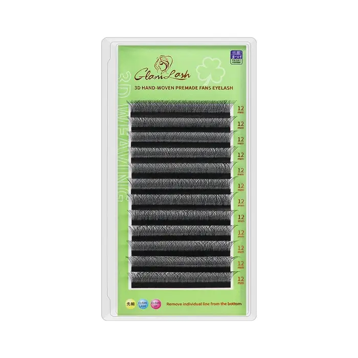 GLAMLASH L/LU/M W forme Extension de cils 3D préfabriqué Volume ventilateur