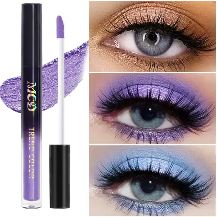 Palette de fards à paupières liquides imperméables à 13 nuances – Ensemble de maquillage haute brillance