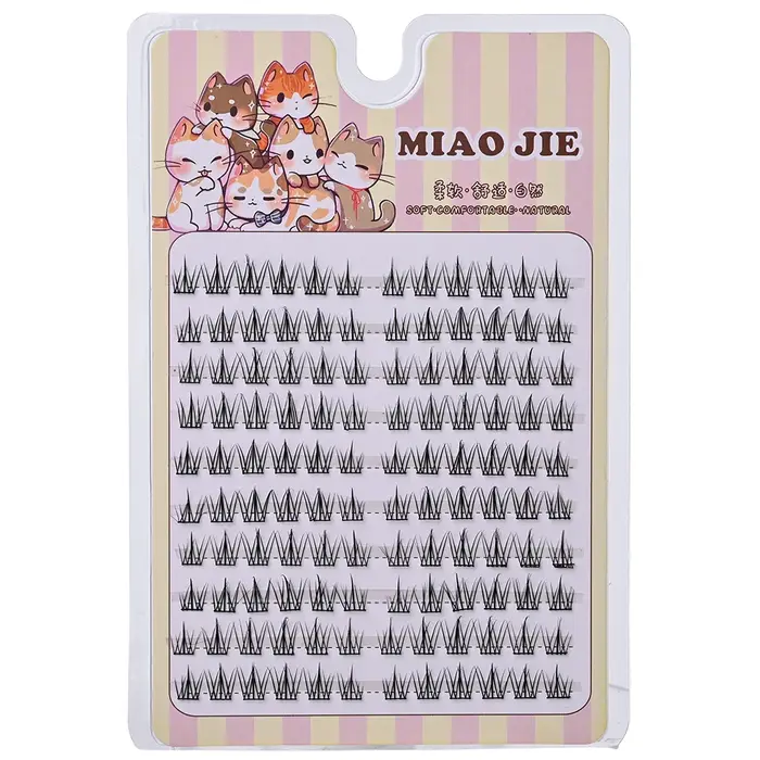 MIAOJIE tournesol faux cils noir naturel Manga