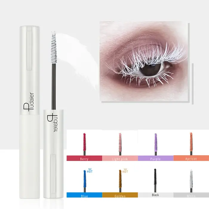 Mascara blanc à la mode