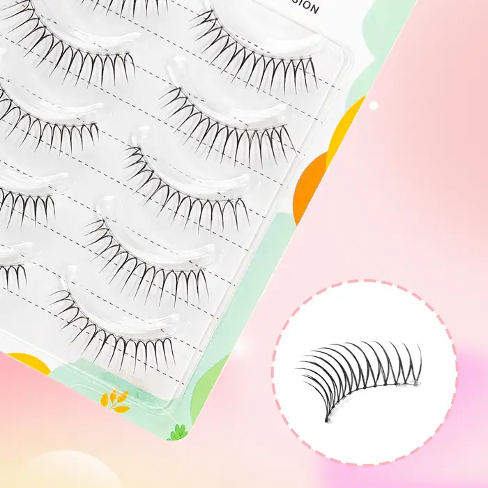 5 paires de faux cils naturels