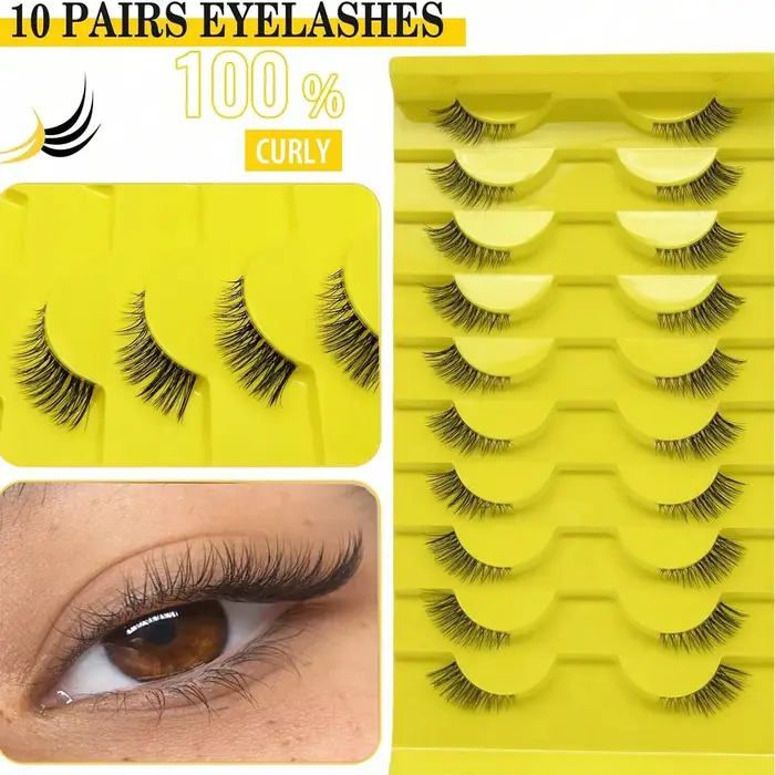 Dix paires de demi-cils