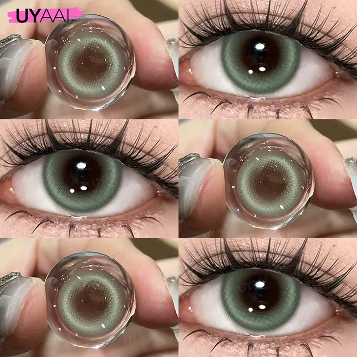 UYAAI maquillage de Contact coloré lentilles pour les yeux marron naturel série Lovesick cosmétiques