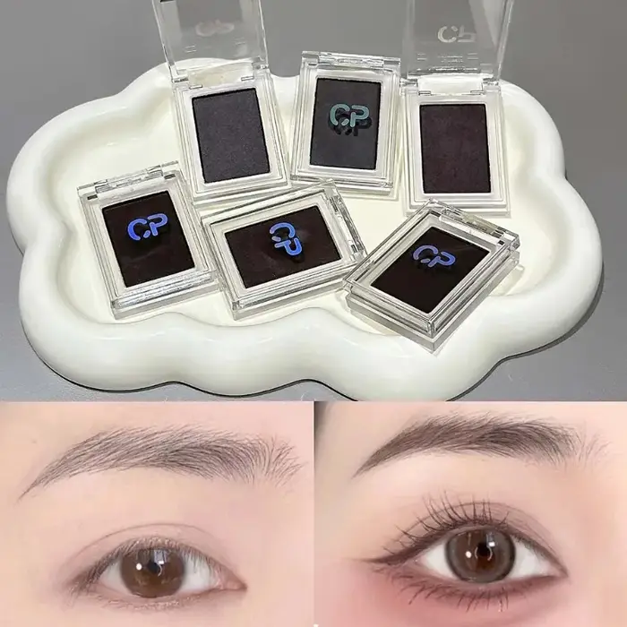 Palette de maquillage multifonctionnelle rouge brun foncé