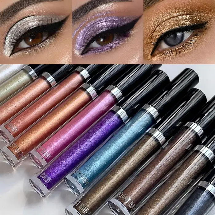 Fard à paupières liquide nacré 12 couleurs