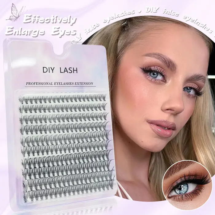 200 grappes de faux cils DIY - Boucle C/D