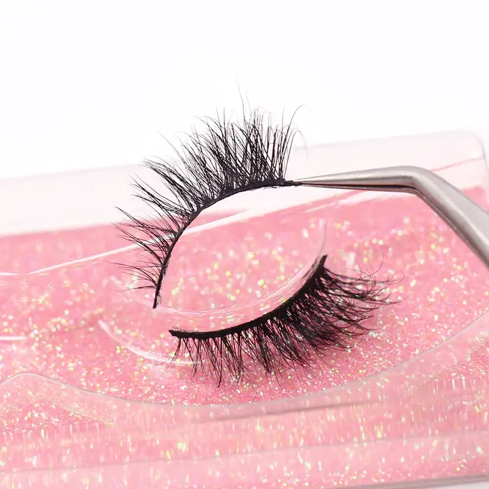 Faux-cils naturels en vison 3D