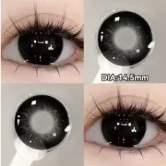 2pcs Super Naturel Élèves contrevenants Lentilles De Contact Colorées pour Les Yeux Myopie Oeil document