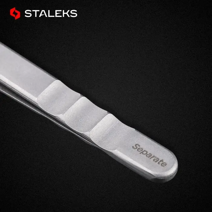 STALEKS Pro – pincettes droites et incurvées en acier inoxydable de haute précision, série TE, outil