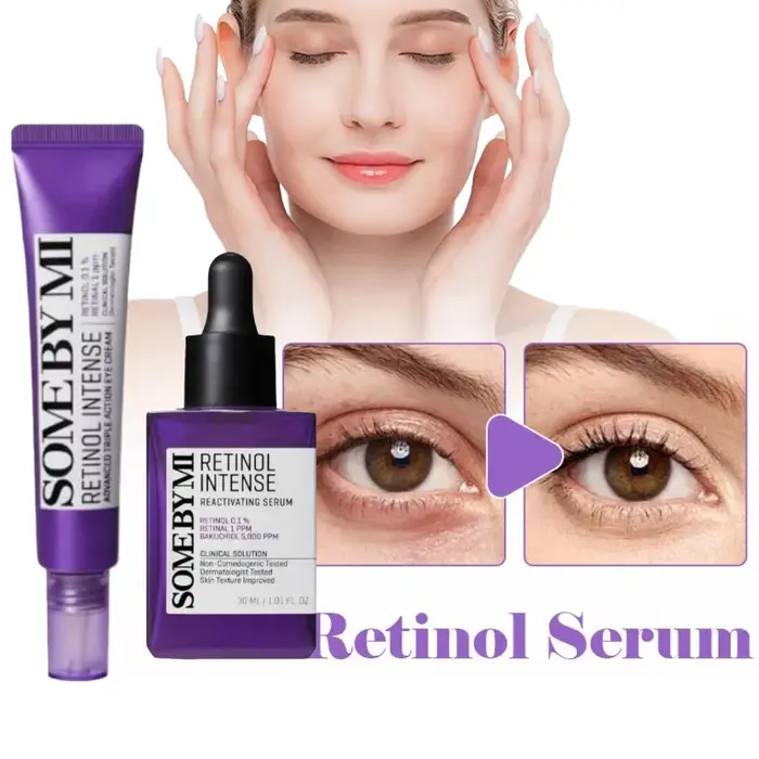 SOME BY MI Retinol Intense Set : Sérum Réactivateur et Crème Contour des Yeux Triple Action