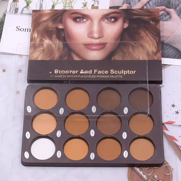 Palette de Contour de fond de teint mat pour femmes