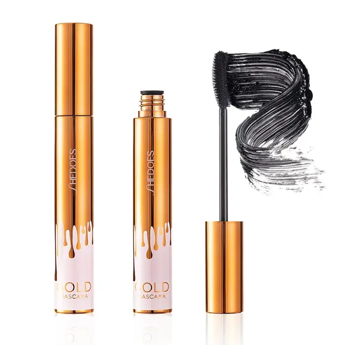 Mascara noir épais et bouclé, imperméable, sans bavures, mince, Durable et sans maquillage, couleur