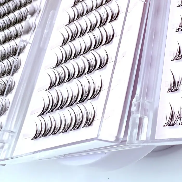 Faux cils auto-adhésifs à 10 rangées