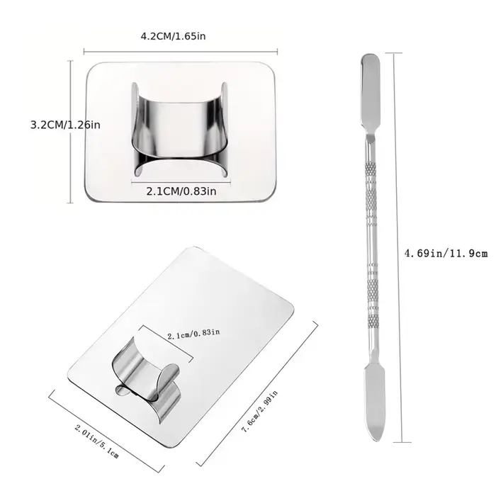 Palette de mélange de maquillage, Palette de spatule de maquillage KissDate avec spatule de fond de