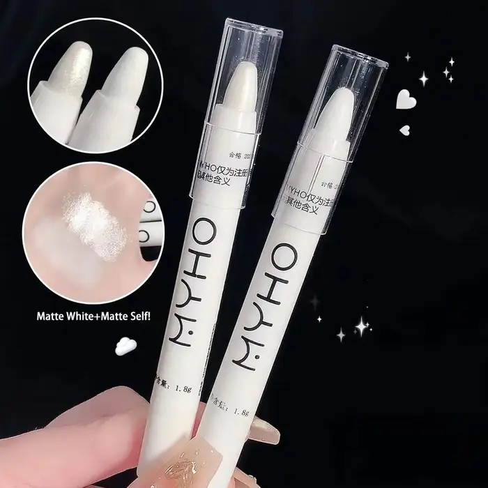 Stylo surligneur à paillettes nacré