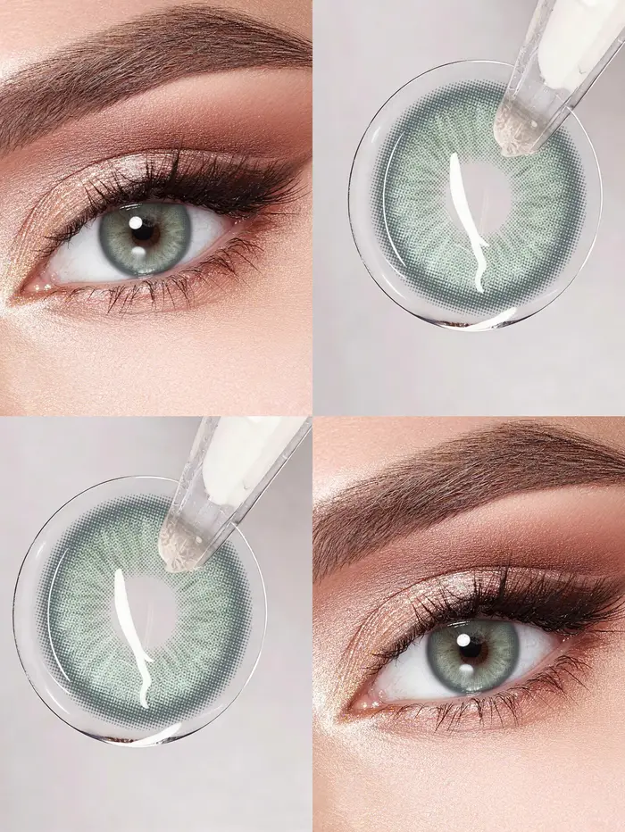 JARWAWA Lot de 2 paires de lentilles de contact colorées coréennes naturelles pour grands yeux