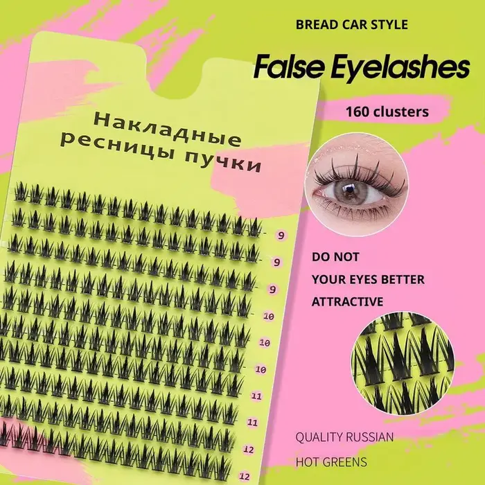 Faux-cils épais à 10 rangées