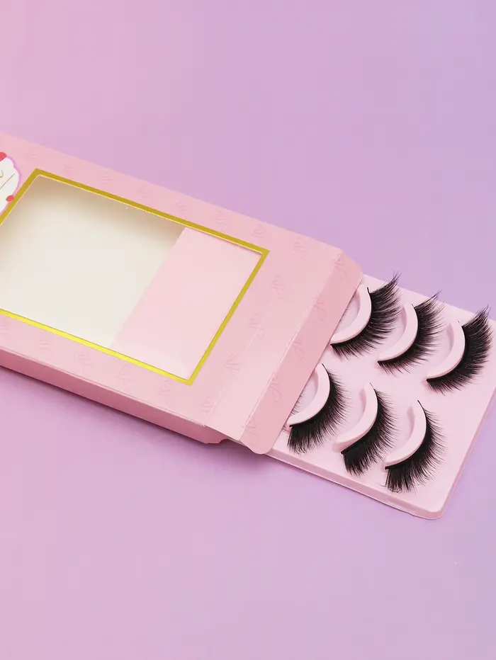 5 paires de cils style aiguisé naturel beau usage effet confortable faux