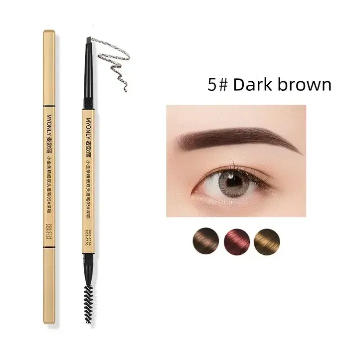 Petit crayon à sourcils à barre d'or
