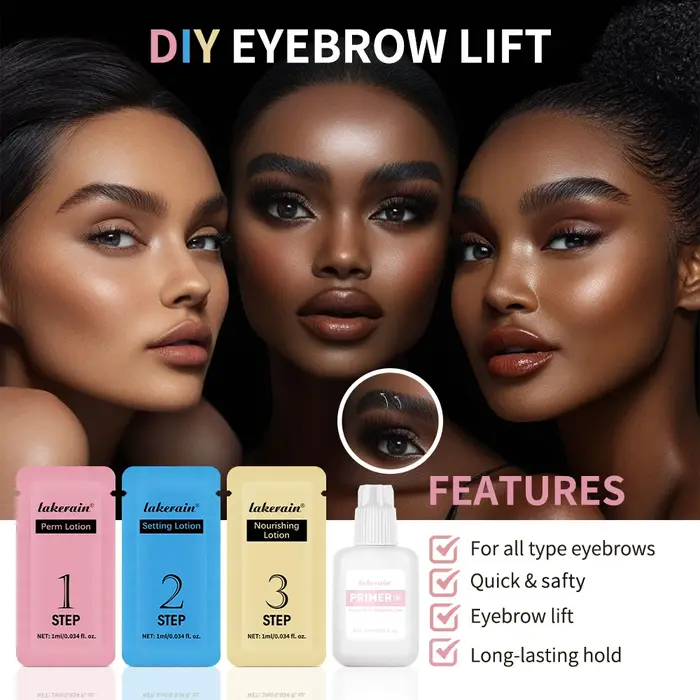 Kit de stratification des sourcils à la maison