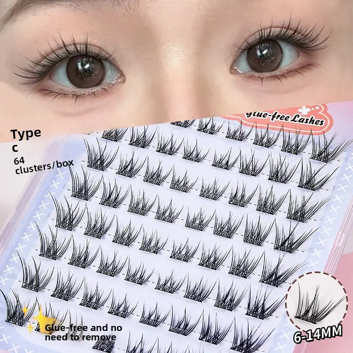 Faux cils auto-adhésifs sans colle