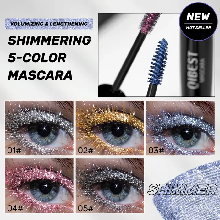 Mascara diamant rose résistant à la sueur
