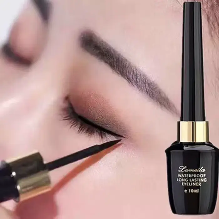 Stylo eye-liner liquide noir imperméable ultra-fin pour les yeux en gel à pointe dure longue durée