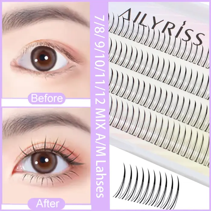 Faux cils A/M Type 7-12mm mélange