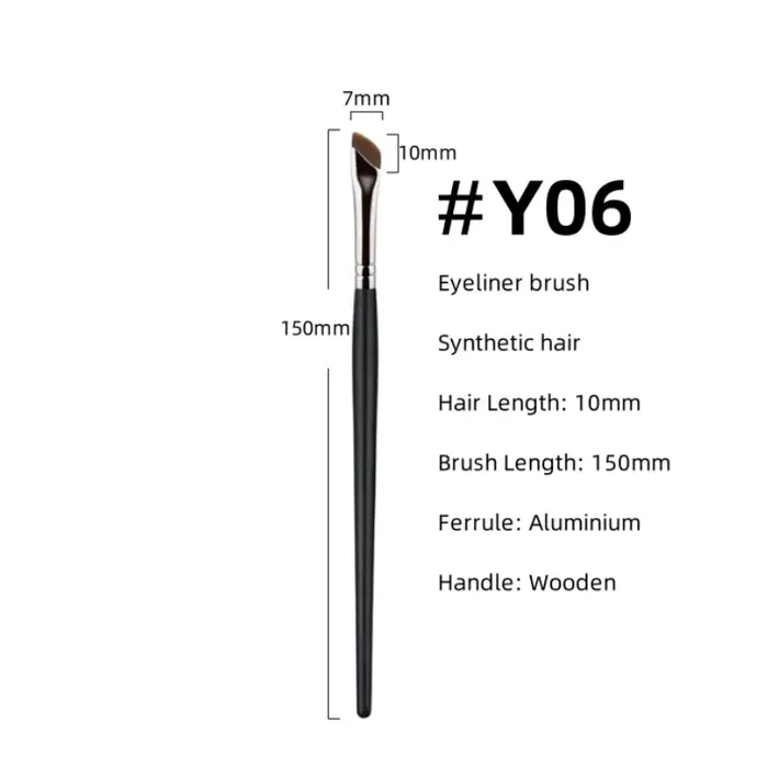 Pinceau eye-liner demi-rond pour contour des yeux accessoire de maquillage