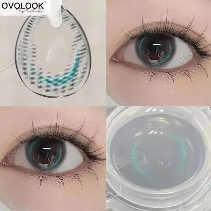 2PCS/PAIRE Blue Moon Lentilles De Contact Couleur Naturelle Yeux