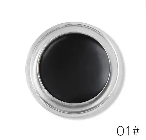 Magical Halo – Gel Eyeliner marron noir, 2 couleurs, crème imperméable et anti-taches avec brosse, K