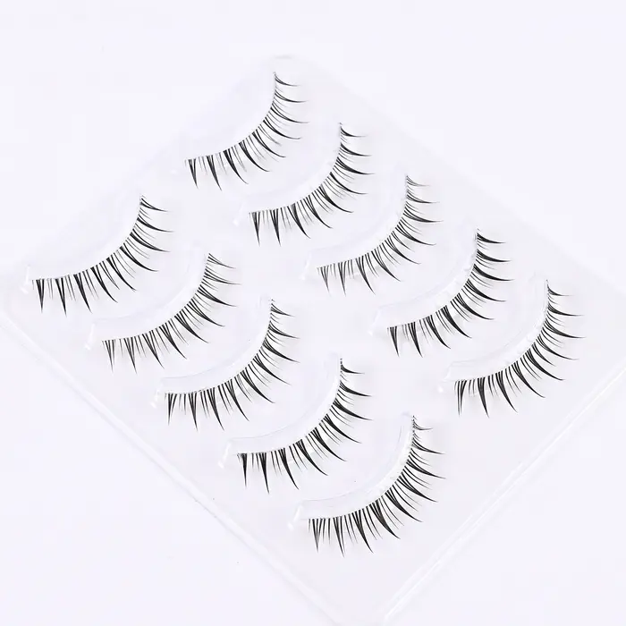 Faux cils de cosplay, 5 paires de cils effet petit diable