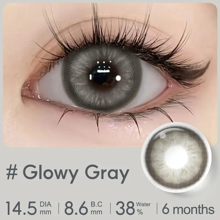 (0.00~-6.00) Lentilles de contact MAGISTER grises avec dioptries