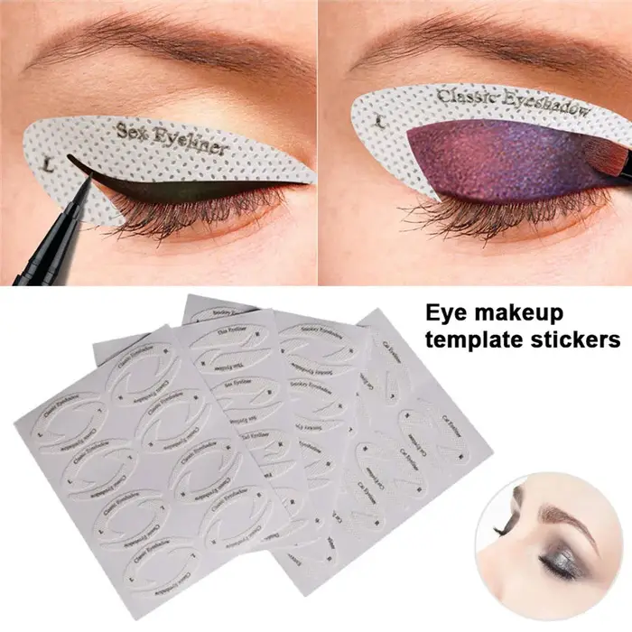 Sourcils ombre à paupières modèle de maquillage outil pochoirs