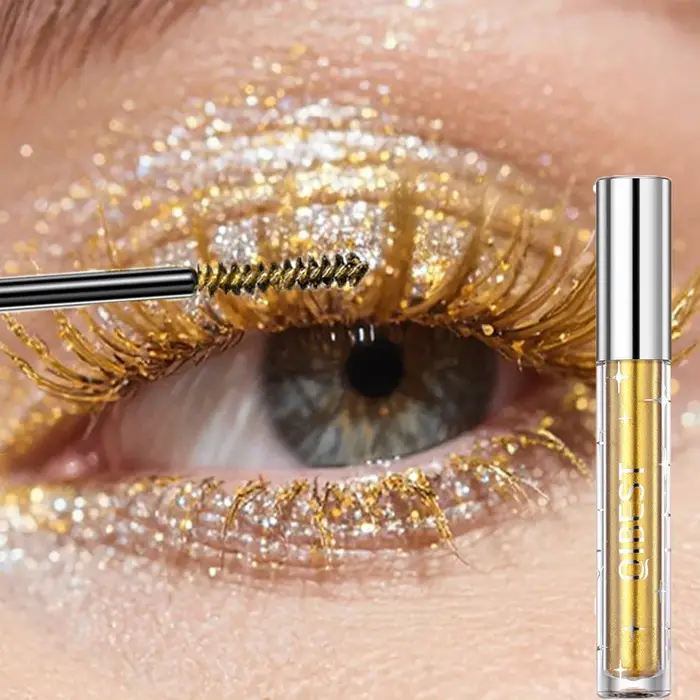 Mascara scintillant or diamant Halloween
