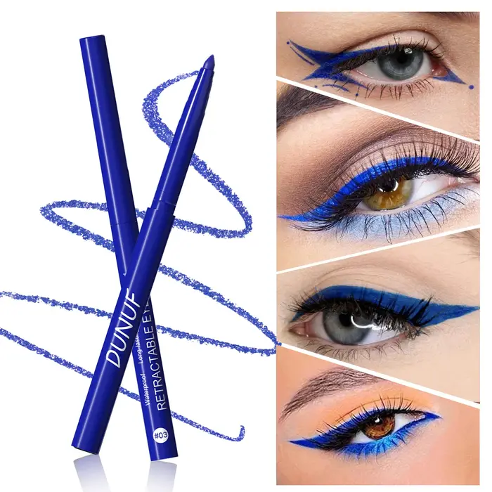 Crayon Eyeliner Gel bleu mat imperméable
