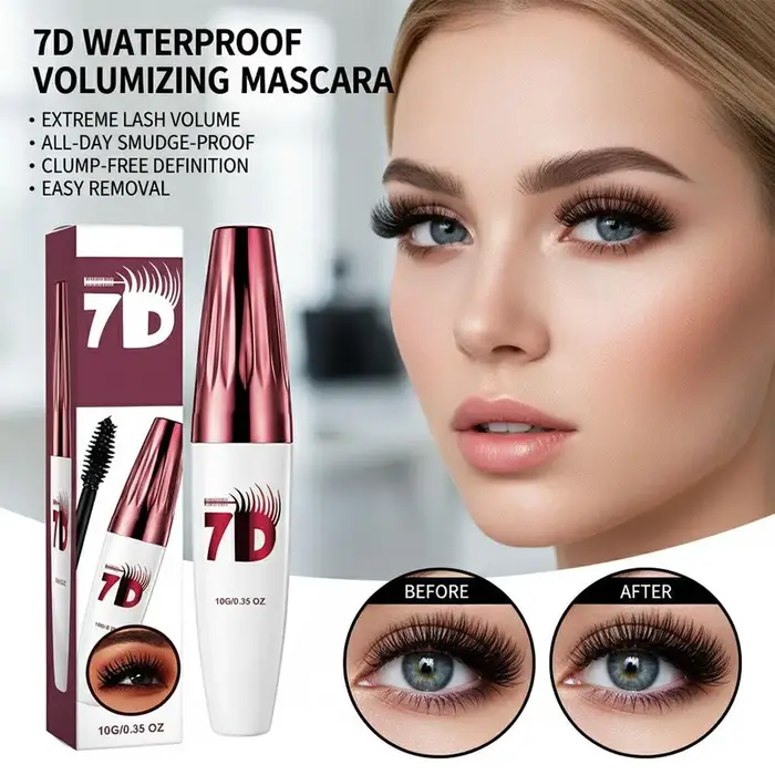 Mascara noir pour un volume multidimensionnel, extension de cils en fibres de soie, imperméable, anti-taches, maquillage pour les yeux longue durée, cosmétique