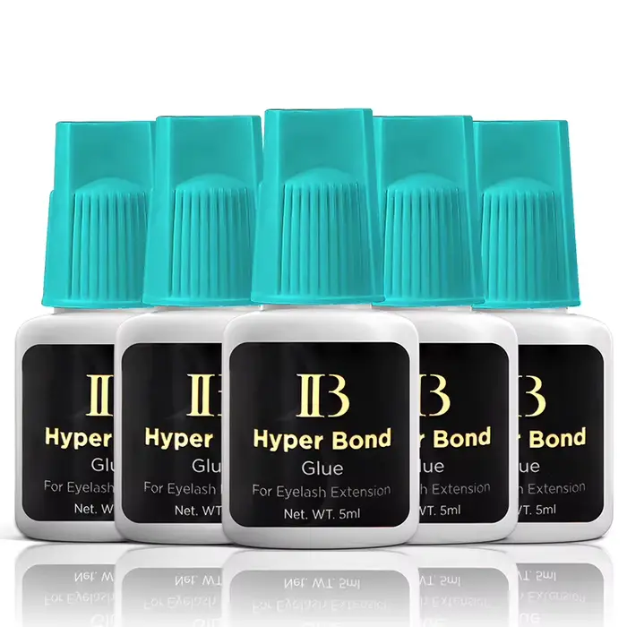 IBeauty – bouchon Cyan Hyper Bond, 5 bouteilles, fournitures pour Extensions de cils, colle, outils 