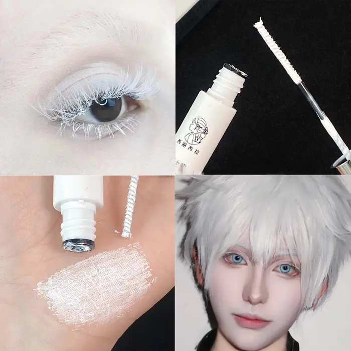 Mascara blanc pour cils bouclés et longs