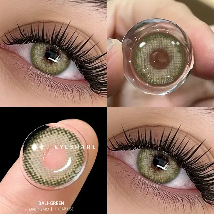 AMARA Lentilles de contact de couleur marron Look naturel