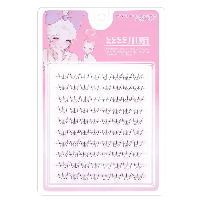 6-7mm Air cils inférieurs fée faux cils segmenté naturel sous cils Manga bas cils maquillage cils ou