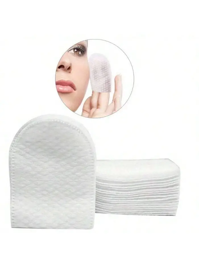 30 pièces/50 pièces/100 pièces tampons démaquillants jetables de Type lit de doigt tissu Non tissé en forme de U Double