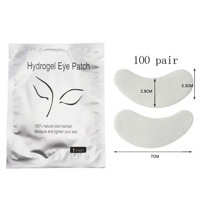 50/100/200 paires de coussinets de cils Gel Hydrogel Patch pour les yeux greffage sous les yeux papi